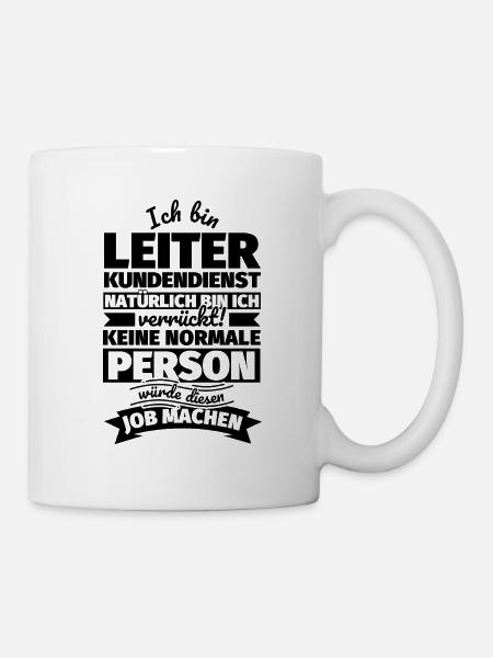Leiter Kundendienst Geschenke - Tasse - Weiß
