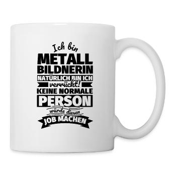 Metallbildnerin Geschenke - Tasse - Weiß - Rechts