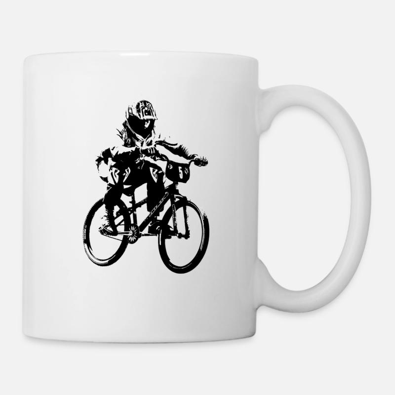 cruiser bmx rad - Mug blanc - blanc