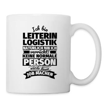 Leiterin Logistik Geschenke - Tasse - Weiß - Rechts