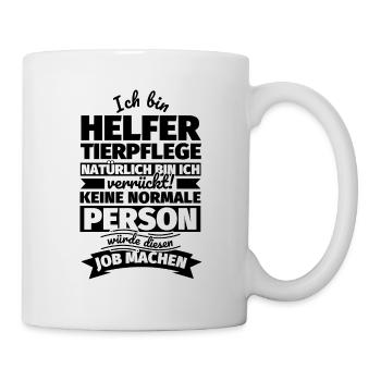 Helfer Tierpflege Geschenke - Tasse - Weiß - Rechts