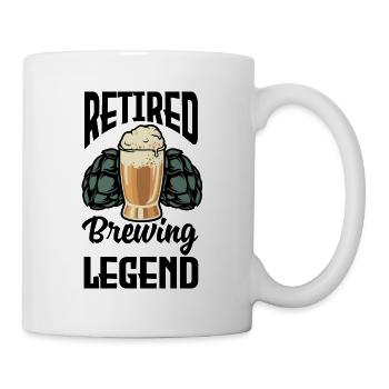 Retired Brewing Legend Homebrewing Brewery Brewer - Tasse - Weiß - Rechts