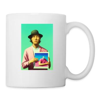 Bubblegum Selfie in Selfie - ARTWORK on LSD - Mug - white - Right