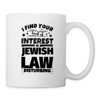 Jüdisches Recht lustiges Geschenk - Tasse - Weiß - Rechts