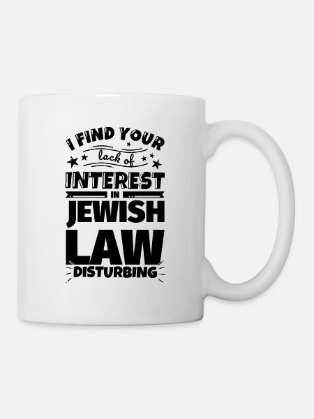 Jüdisches Recht lustiges Geschenk - Tasse - Weiß