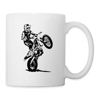 Supercross - Moto Cross - Motocross - Tasse - Weiß - Rechts
