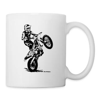 Supercross - Moto Cross - Motocross - Tasse - Weiß - Rechts