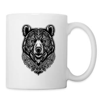 Bear Ornament Nature Forest Grizzly Bears Wild Animals - Mug - white - Right