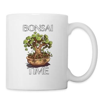 Bonsai Time - Cooles Bonsai Motiv - Tasse - Weiß - Rechts
