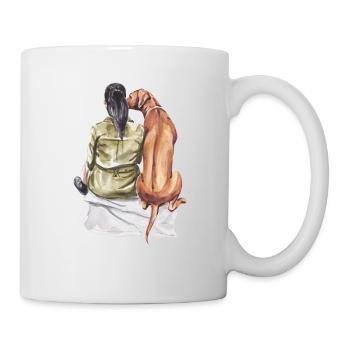 Toujours à mes côtés - Mug blanc - blanc - Droite
