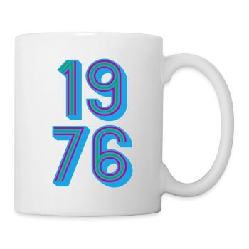 1976 Année de naissance | Couleurs changeantes - Mug blanc - blanc - Droite