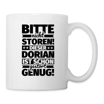 dorian Vorname Geschenke lustiger Spruch - Tasse - Weiß - Rechts