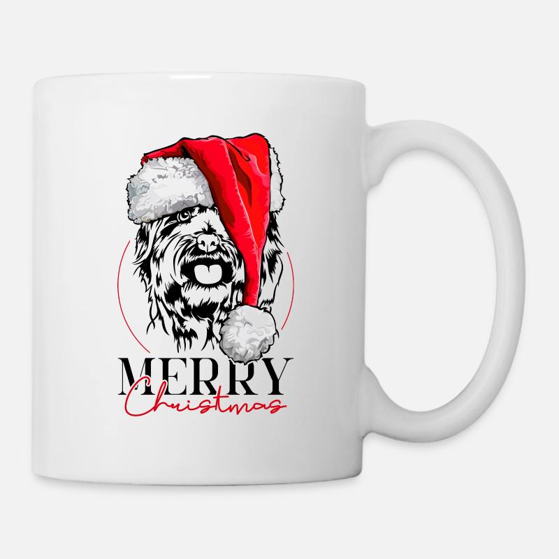 Père Noël Cairn Terrier joyeux Noël chiens Wilsigns - Mug blanc - blanc