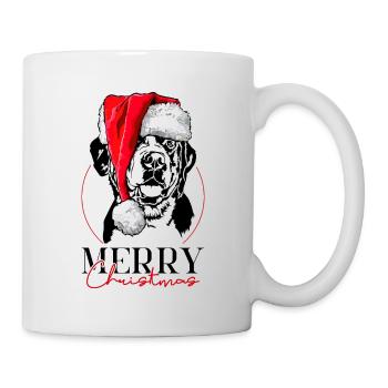 Père Noël Grand Bouvier Suisse Joyeux Noël - Mug blanc - blanc - Droite