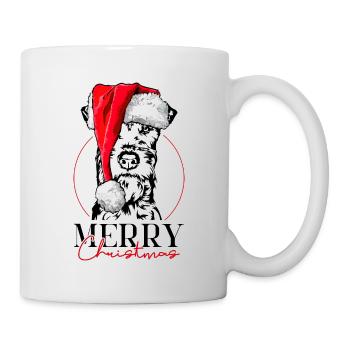 Santa Irish Terrier Merry Christmas Dogs Wilsigns - Mug - white - Right