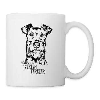 Loved by an Irish Terrier Dog Dog Wilsigns - Mug - white - Right