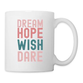 "Inspiration et Courage" - Mug blanc - blanc - Droite