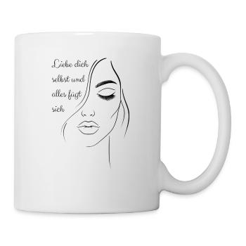 Liebe dich selbst und alles fügt sich - Tasse - Weiß - Rechts