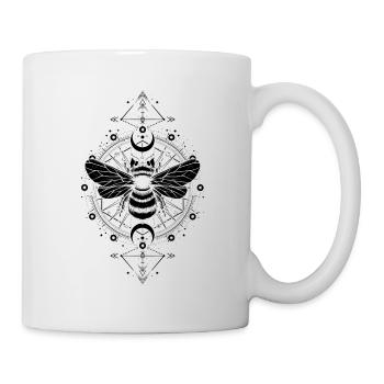 Astronomy - Mystical Bee Phases Moons - Black - Mug - white - Right