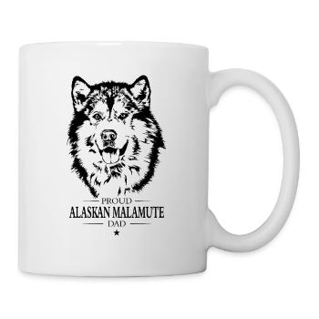 Proud Alaskan Malamute Dad Dog Dog Wilsigns - Mug - white - Right