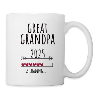Schwangerschaft Uropa Babyglück Geschenk - Tasse - Weiß - Rechts