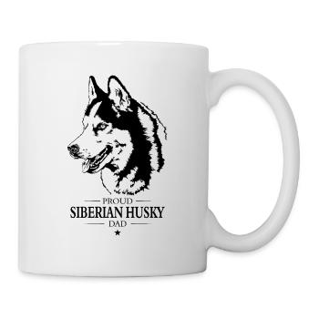 Siberian Husky Dad Hunde Hund Wilsigns - Tasse - Weiß - Rechts