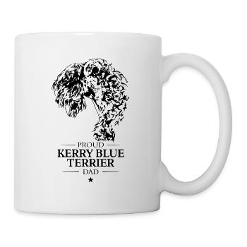 Kerry Blue Terrier Dad Hunde Hund Wilsigns - Tasse - Weiß - Rechts