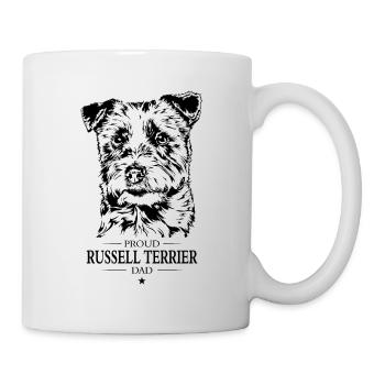 Russell Terrier Dad Hunde Hund Wilsigns - Tasse - Weiß - Rechts
