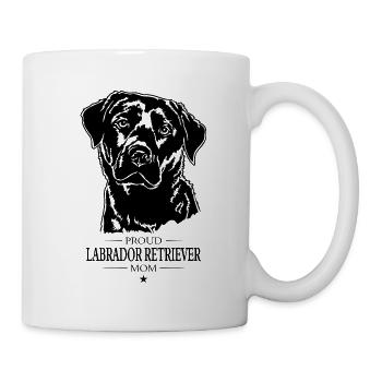 Labrador Retriever Mom Hunde Hund Labbi Wilsigns - Tasse - Weiß - Rechts