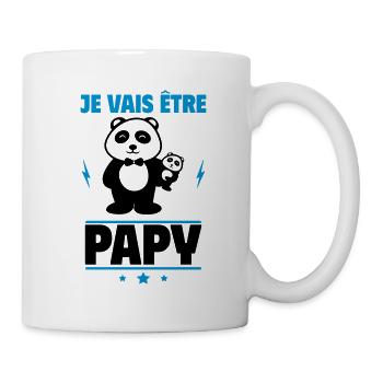 je vais être papy, annonce grosse,grand-père - Mug blanc - blanc - Droite