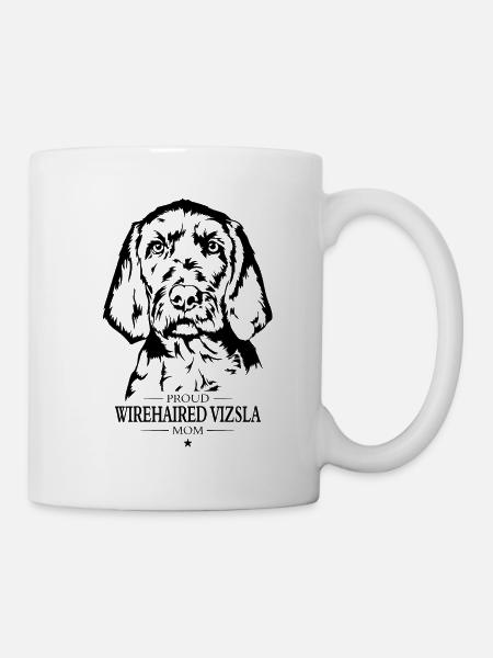Wirehaired Vizsla Mom Drahthaar Vizsla Wilsigns - Tasse - Weiß