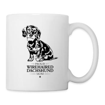 Teckel à poil dur Maman Teckel à poil dur Wilsigns - Mug blanc - blanc - Droite