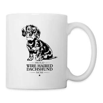 Wire Haired Dachshund Mom Rauhaardackel Wilsigns - Tasse - Weiß - Rechts