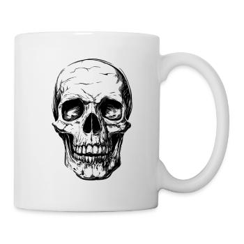 Skull skull skull bone - Mug - white - Right