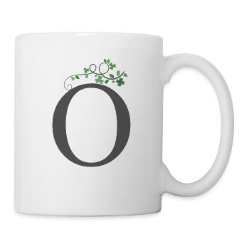 O with shamrocks - Mug - white - Right