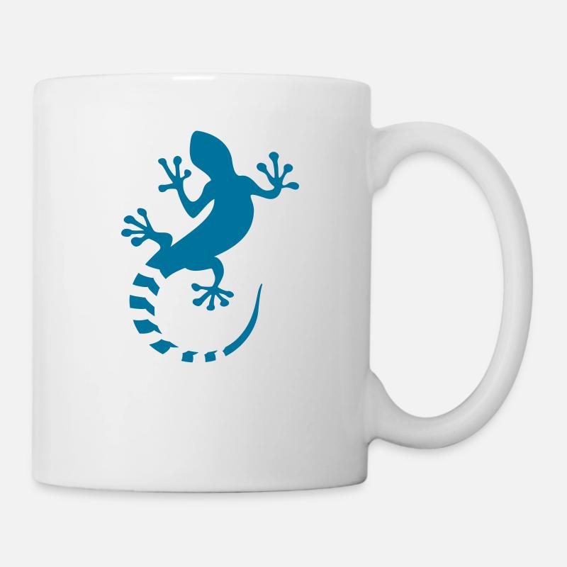 echse - lizard - Tasse - Weiß