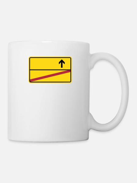 Ortsschild - Tasse - Weiß