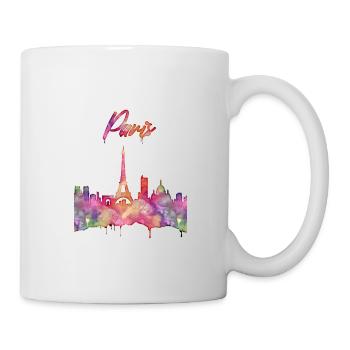 Paris la ville de l'amour! - Mug blanc - blanc - Droite
