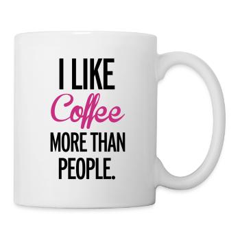 Coffee - Tasse - Weiß - Rechts