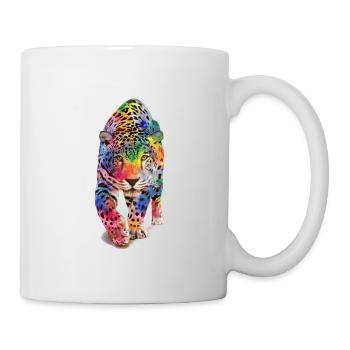 Multicolour leopard - Mug - white - Right