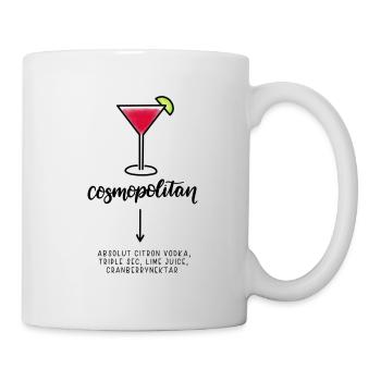 Cosmopolitan Cocktail Hand lettering Gift Idea - Mug - white - Right