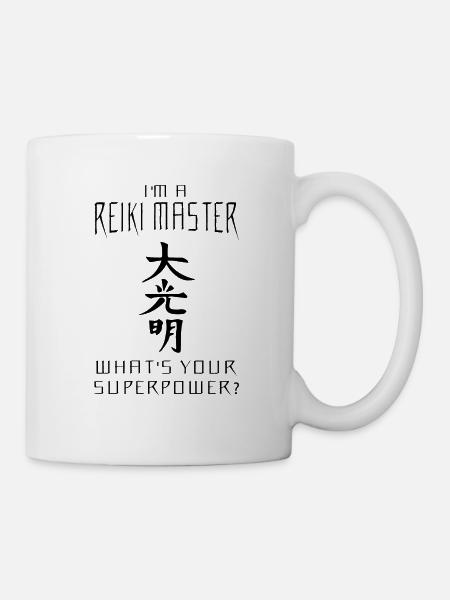 Reiki Meister Superkraft | Reikimeister Geschenke - Tasse - Weiß