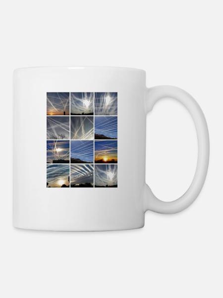 Les nuages de Chemtrail - Mug blanc - blanc