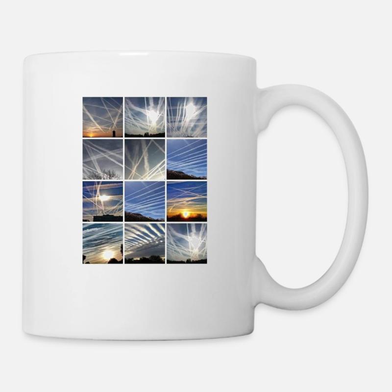 Les nuages de Chemtrail - Mug blanc - blanc