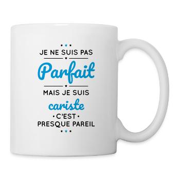 Je ne suis pas parfait mais je suis cariste - Mug blanc - blanc - Droite