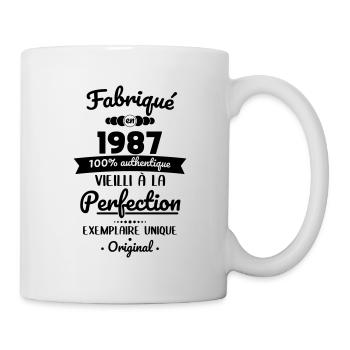 Anniversaire 35 ans - Fabriqué en 1987 - Mug blanc - blanc - Droite