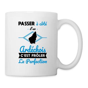 Ardéchois - Frôler la perfection - Ardèche - Mug blanc - blanc - Droite