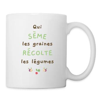 Jardinier, humour jardinage, agriculteur - Mug blanc - blanc - Droite