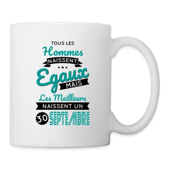 Anniversaire - Les meilleurs naissent 30 Septembre - Mug blanc - blanc - Droite