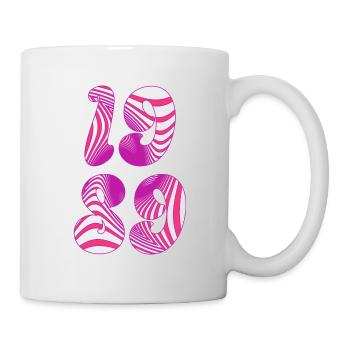 1989 - Minimalist design for the birthday - Mug - white - Right